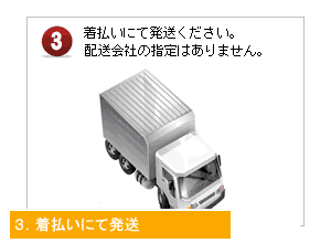 着払いで発送